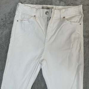 Topshop Moto Jamie White High-Waisted Skinny Jeans W28 L32